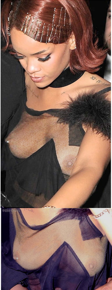  Rihanna Nude Tits Nip Slip See Thru X Ray Leak Celeb 