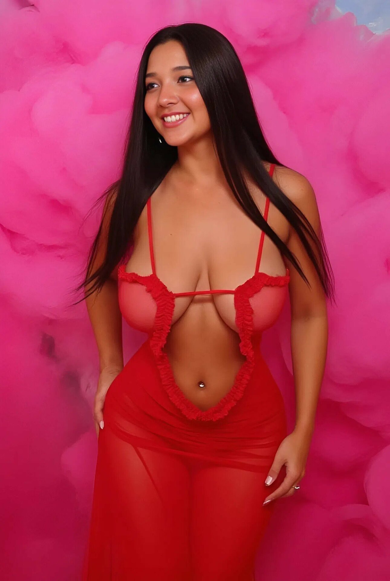 Christy Modeling Her Dress 2