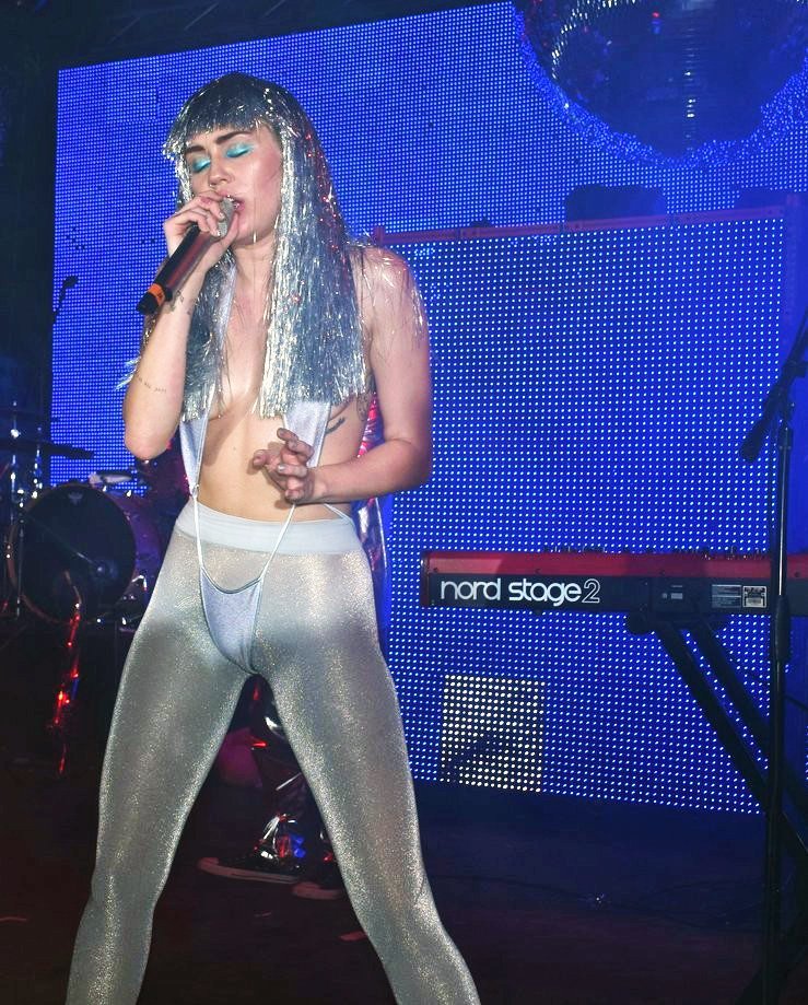 Miley Cyrus Pasties And Pantyhose 5