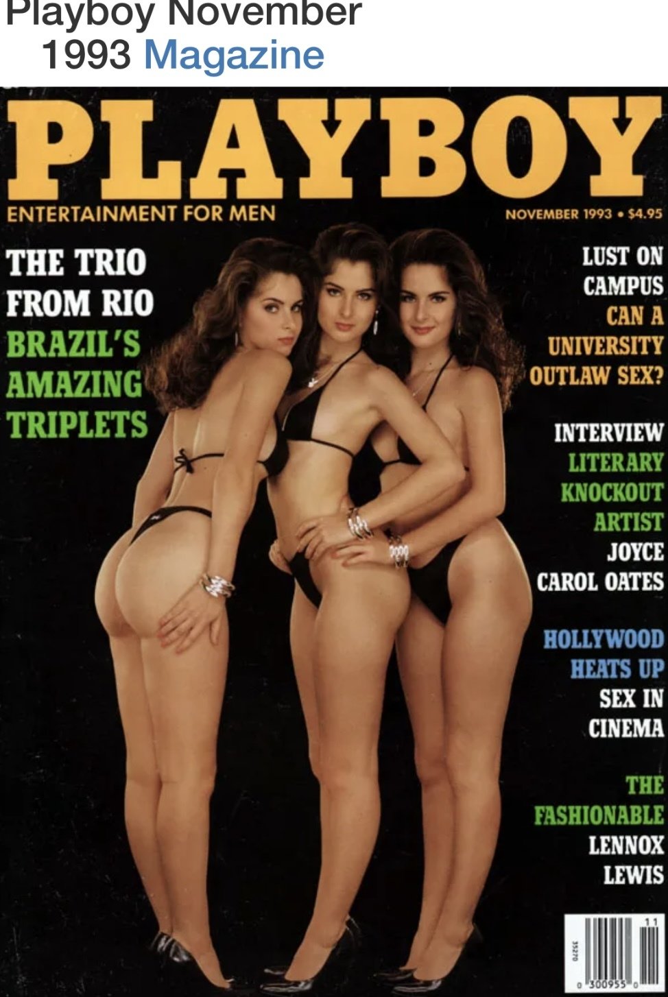 The Brazilian Porto Triplets Playboy November 93 4