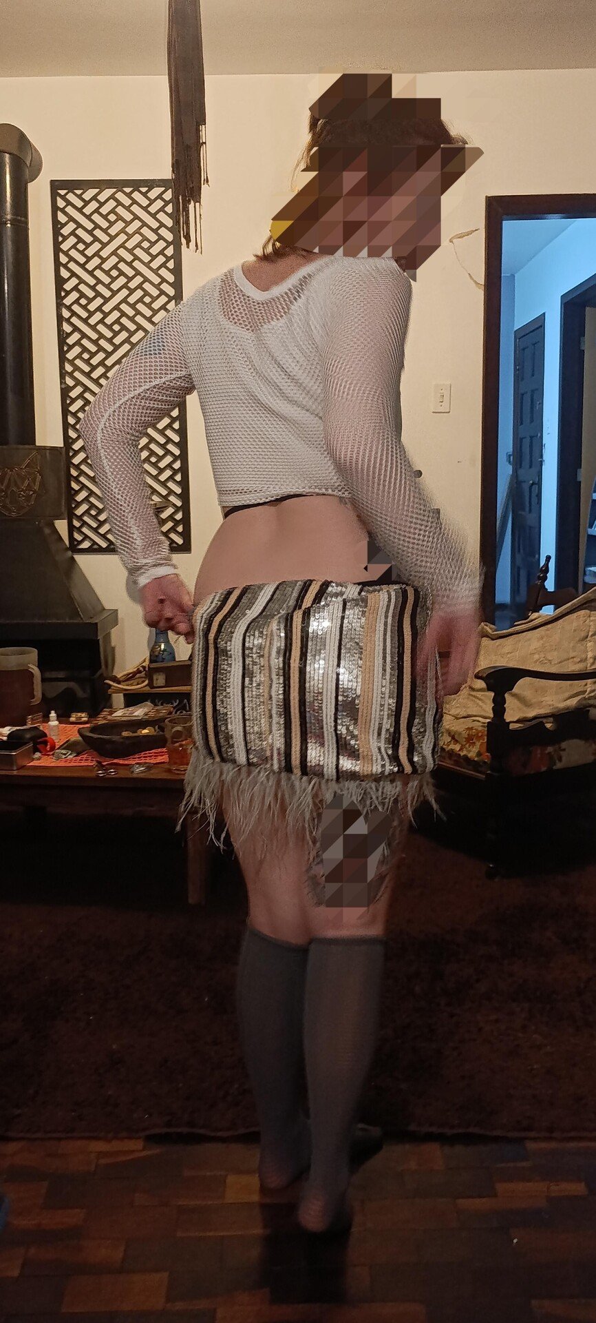 gostaram de como fiquei com essa roupinha nova que fui no motel hoje? 2