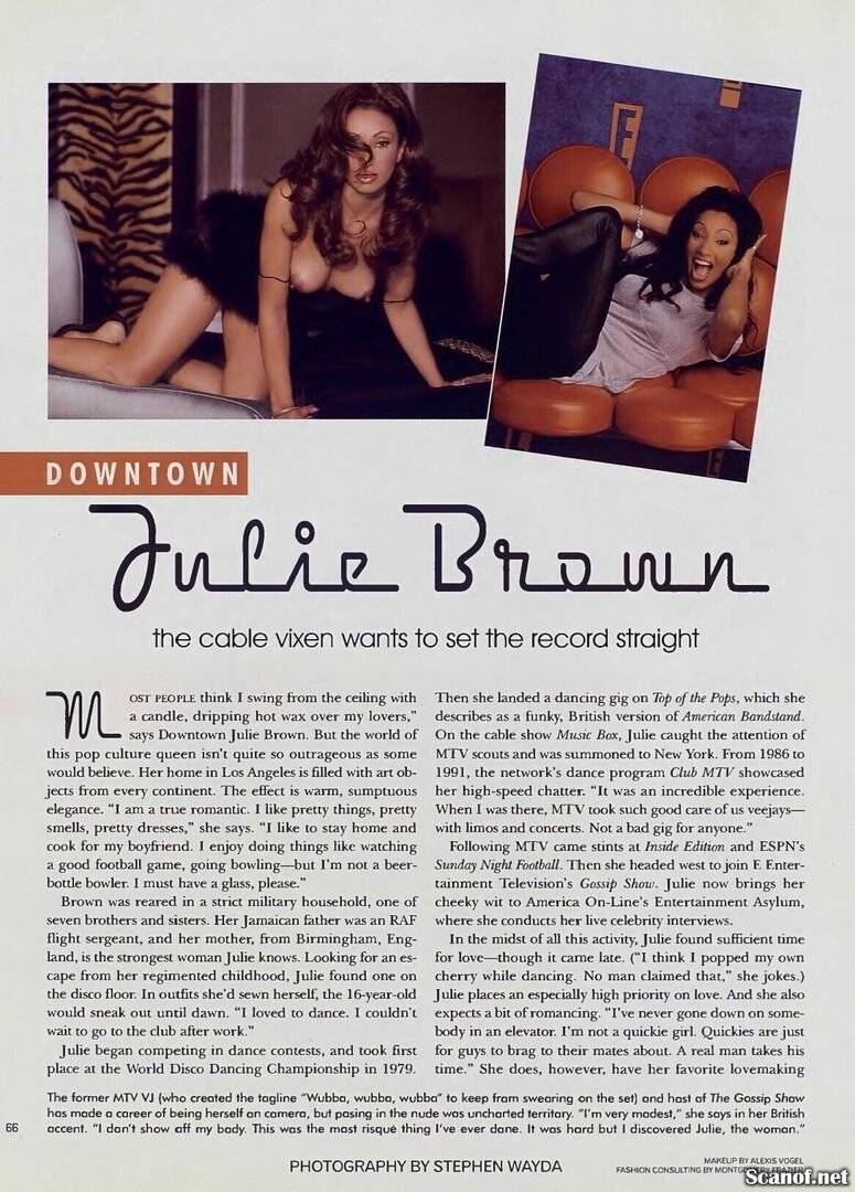 After 44 years, MTV has shut down its music channels. Here’s one of their most famous VJs, Downtown Julie Brown, in the August 1998 issue of Playboy. 2