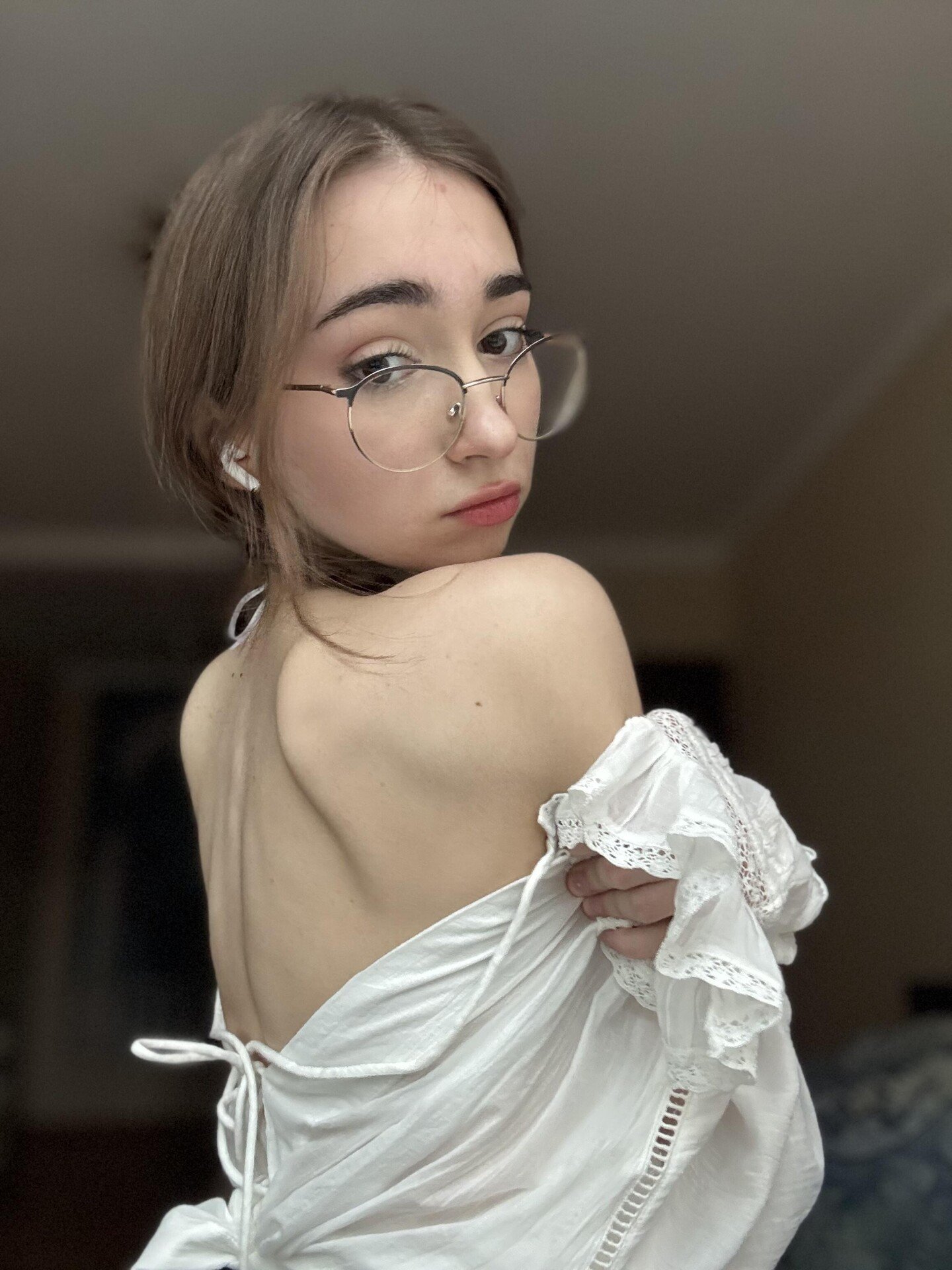 Would you rather kiss my neck or bury your face in my panties? 1