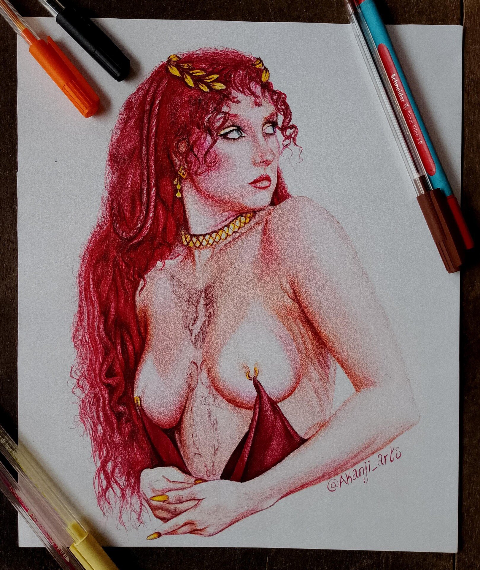 Chappell Roan pen sketch 1