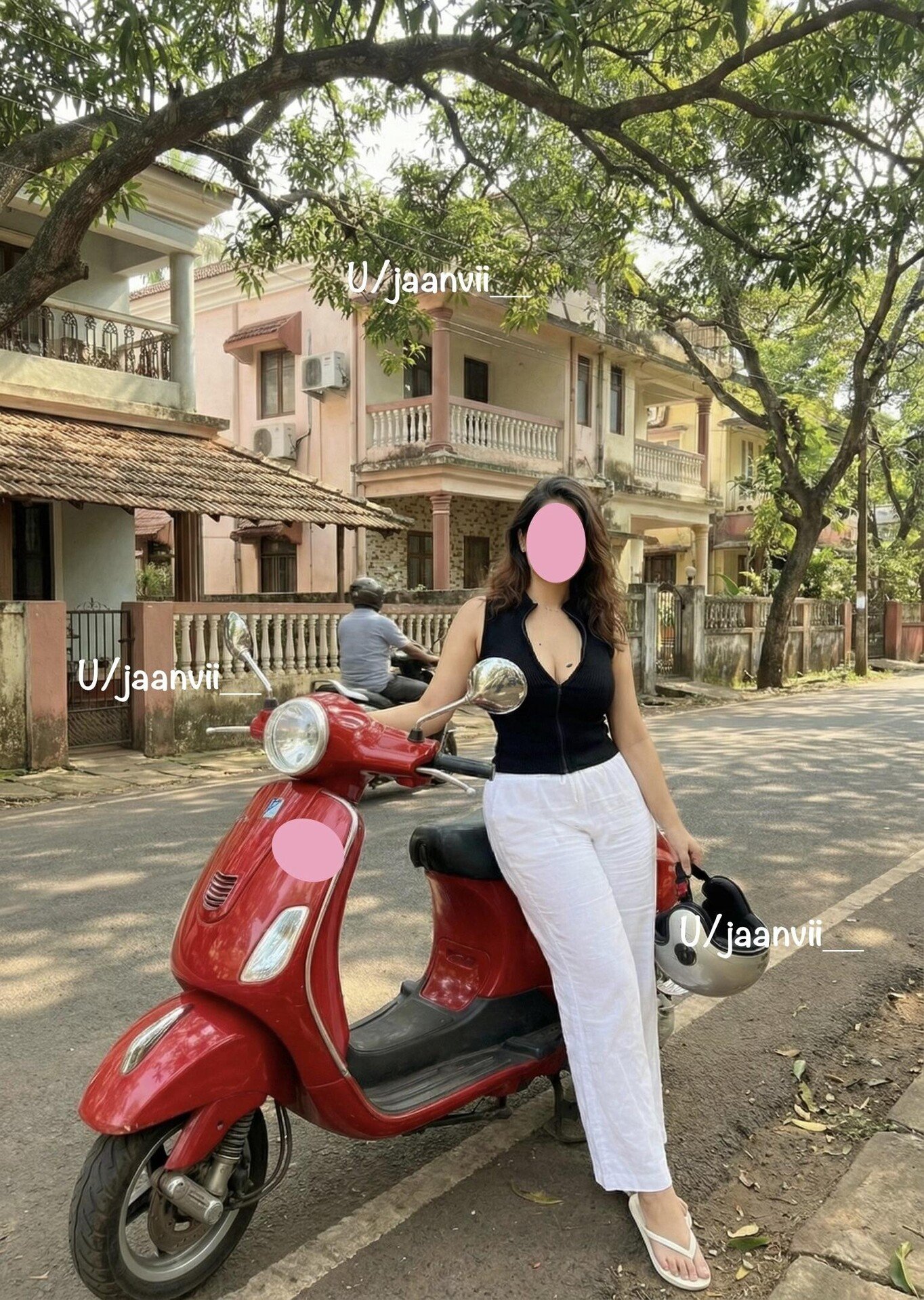 My Vespa is my best friend ❤️(btw how do I look ?) 3
