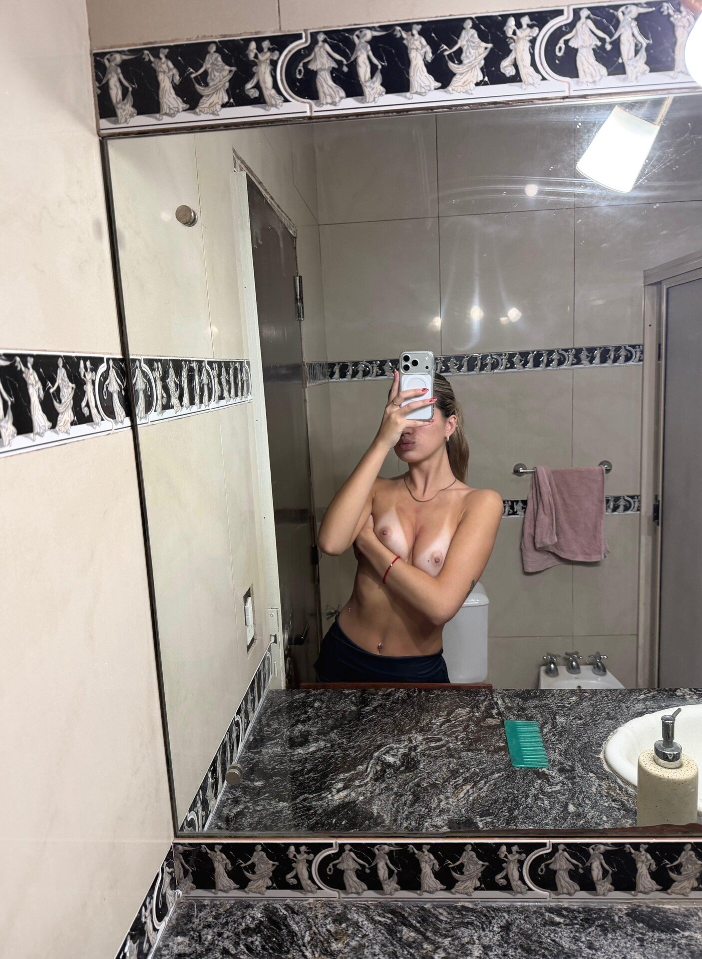 You walked into the room and caught me like this. What’s your first move? 1